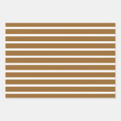 Feuille De Papier Cadeau Bandes neutres de muscade (Devant)