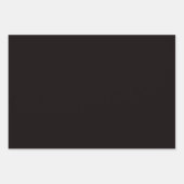 Feuille De Papier Cadeau Bandes rouges et blanches noires (Devant 3)