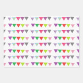 Feuille De Papier Cadeau Bannière de fête (Devant 3)