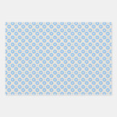 Feuille De Papier Cadeau Baptême Blue Dove Cross Love (Devant 2)