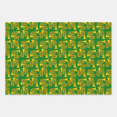 Feuille De Papier Cadeau Baritone Crosshatch (Devant 3)