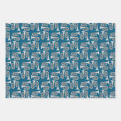 Feuille De Papier Cadeau Baritone Crosshatch (Devant)