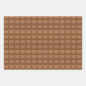 Feuille De Papier Cadeau Barre à bonbons au chocolat (Devant 3)