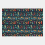 Feuille De Papier Cadeau Bas de Noël de nuit silencieux (Devant 3)