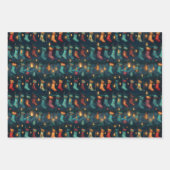 Feuille De Papier Cadeau Bas de Noël de nuit silencieux (Devant 2)