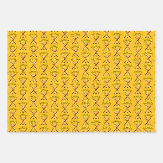 Feuille De Papier Cadeau Baseball de Pittsburgh (Devant 2)