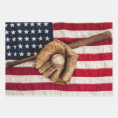 Feuille De Papier Cadeau Baseball vintage (Devant 3)