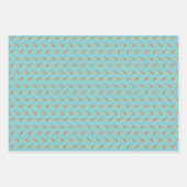 Feuille De Papier Cadeau Basenji Chiens Floral (Devant 2)