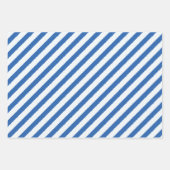 Feuille De Papier Cadeau Basique Diagonal Stripes Faux Torn Effet (Devant 2)