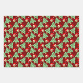 Feuille De Papier Cadeau Basket de Noël Chapeaux de Noël (Devant)