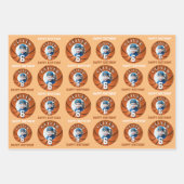 Feuille De Papier Cadeau Basketball Ball Kids Joyeux Anniversaire Photo (Devant 2)