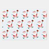 Feuille De Papier Cadeau Basketball de Noël Créatif (Devant 2)