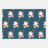 Feuille De Papier Cadeau Basketball de Noël Créatif (Devant)