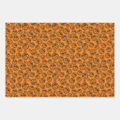 Feuille De Papier Cadeau Basketball Motif Orange Nom (Devant 3)