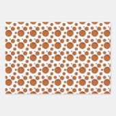 Feuille De Papier Cadeau Basketball Pattern (Devant 3)