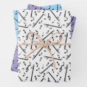 Feuille De Papier Cadeau Bass Clarinet Music Note Motif (En situation)