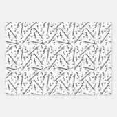 Feuille De Papier Cadeau Bass Clarinet Music Note Motif (Devant)