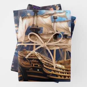 Feuille De Papier Cadeau Bateau de Lord Nelsons, Victoire du HMS