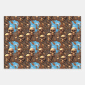 Feuille De Papier Cadeau Bateau de pirates de haute mer (Devant)