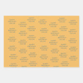 Feuille De Papier Cadeau Bateau en roquette beige pastel doux (Devant 3)