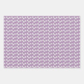 Feuille De Papier Cadeau Bateaux à voile pourpres (Devant 3)