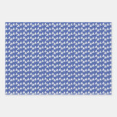 Feuille De Papier Cadeau Bateaux à voile pourpres (Devant 2)