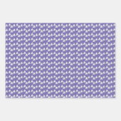 Feuille De Papier Cadeau Bateaux à voile pourpres (Devant)