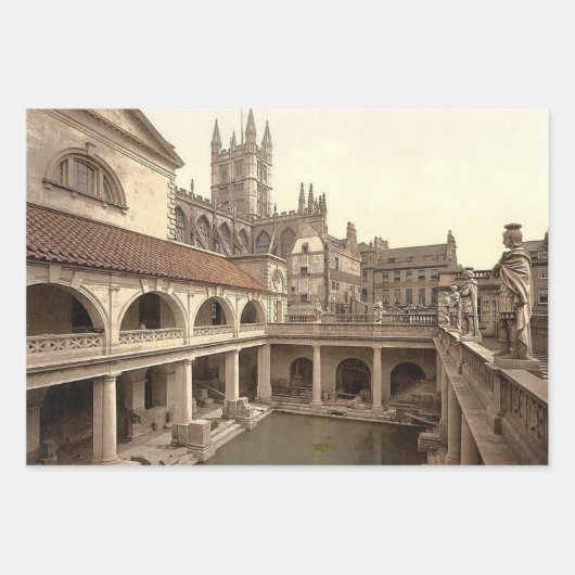 Feuille De Papier Cadeau Bath, Angleterre (Devant 2)