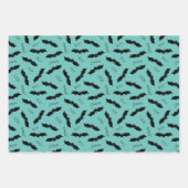 Feuille De Papier Cadeau Bats Halloween (Devant 2)