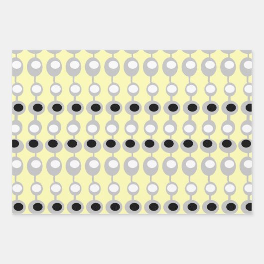 Feuille De Papier Cadeau Baubles atomiques au milieu du siècle (Devant 2)