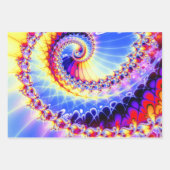 Feuille De Papier Cadeau BBQSHOES™ Fractal psychédélique (Devant 2)