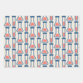 Feuille De Papier Cadeau Beaker & Test Tube Science Themed (Devant 3)
