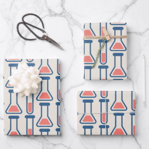 Feuille De Papier Cadeau Beaker & Test Tube Science Themed