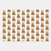 Feuille De Papier Cadeau Bear and Honey Baby Shower (Devant 3)