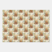 Feuille De Papier Cadeau Bear and Honey Baby Shower (Devant)