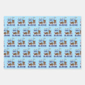 Feuille De Papier Cadeau Bear y Big Brother Fils de frère (Devant)