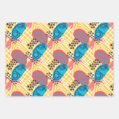 Feuille De Papier Cadeau Beau Abstrait (Devant)