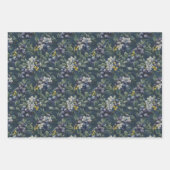 Feuille De Papier Cadeau Beau bleuet (Devant 3)