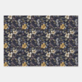 Feuille De Papier Cadeau Beau bleuet (Devant 3)