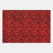Feuille De Papier Cadeau Beau coeur rouge Bow Valentine (Devant 2)