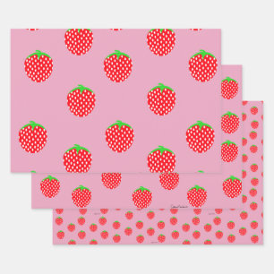 Feuille De Papier Cadeau Beau été Berry