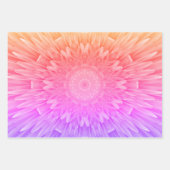 Feuille De Papier Cadeau Beau kaléidoscope couleur (Devant 2)