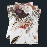 Feuille De Papier Cadeau Beau modèle floral moderne cadeau cadeau<br><div class="desc">Un design floral moderne et magnifique créera une célébration de cadeaux exceptionnelle. Idéal pour les mariages,  les douches nuptiales,  les anniversaires,  et plus encore.</div>