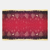 Feuille De Papier Cadeau Beau Noël rouge (Devant 2)