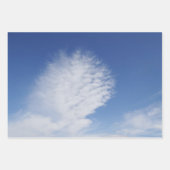 Feuille De Papier Cadeau Beau nuage (Devant)