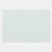 Feuille De Papier Cadeau Beau vert en vichy simples chèques classiques (Devant 2)