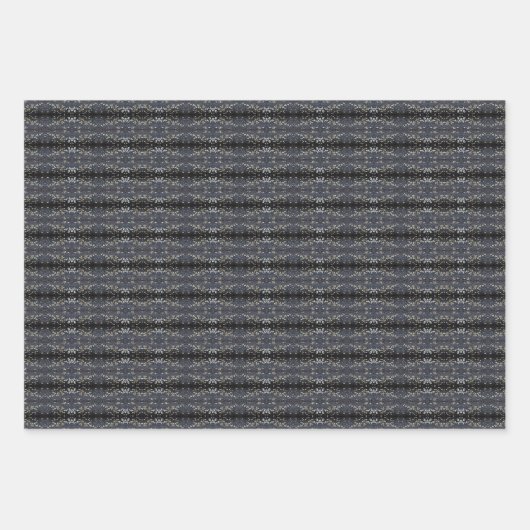 Feuille De Papier Cadeau Beautiful Black Lace Tree Bark Patterned (Devant)