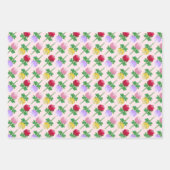 Feuille De Papier Cadeau Beautiful Pattern with Roses (Devant 2)