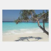 Feuille De Papier Cadeau Beautiful Tropical Beach (Devant)