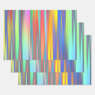 Feuille De Papier Cadeau Beaux-Arts multicolores